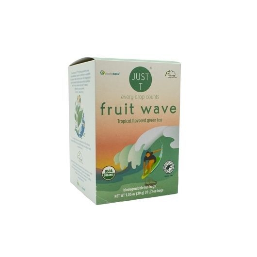 Just T Fruit Wave Green Tea - Pyramid Box, 20 count -- 6 per case