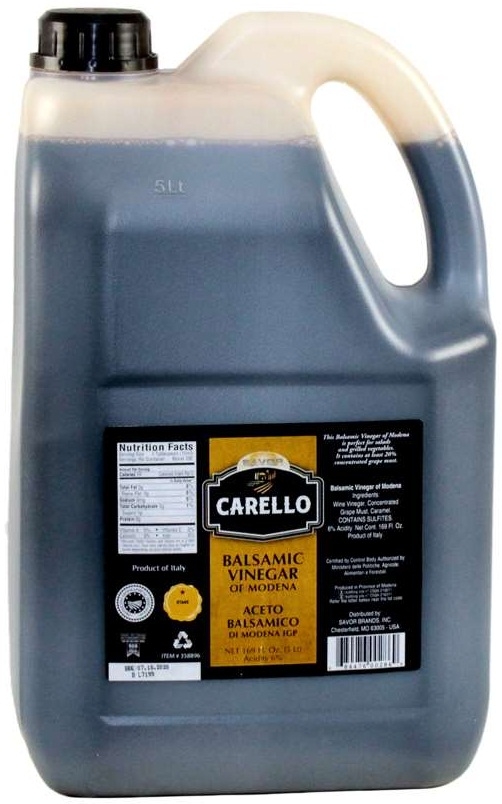 Carello Balsamic Vinegar, 5 Liter -- 2 per case