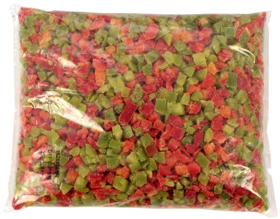 Savor Imports Diced Red and Green Pepper Blend, 2 Pound -- 6 per case.