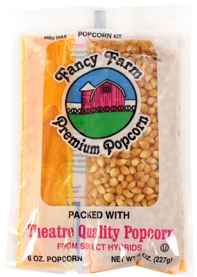 Fancy Farms Popcorn - Cash and Carry Tray Pack, 8 Ounce -- 45 per case.