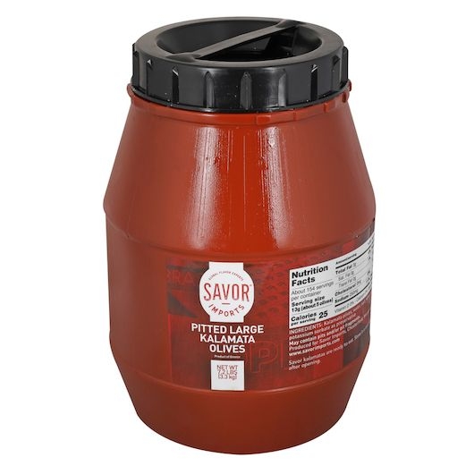 Savor Imports Large Pitted Kalamata Olives, 2 Kilogram -- 4 per case
