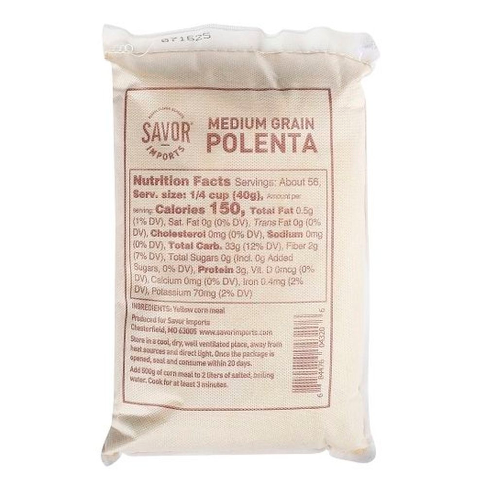 Savor Imports Medium Grain Polenta, 5 Pound - 4 per case