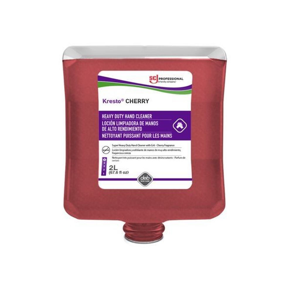 SC Johnson Professional Kresto Cherry Super Heavy Duty Hand Cleanser, 4 Liter Capacity -- 4 per case.