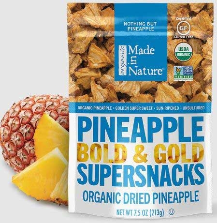 Made In Nature Organic Dried Pineapple Fruit -- 6 per case