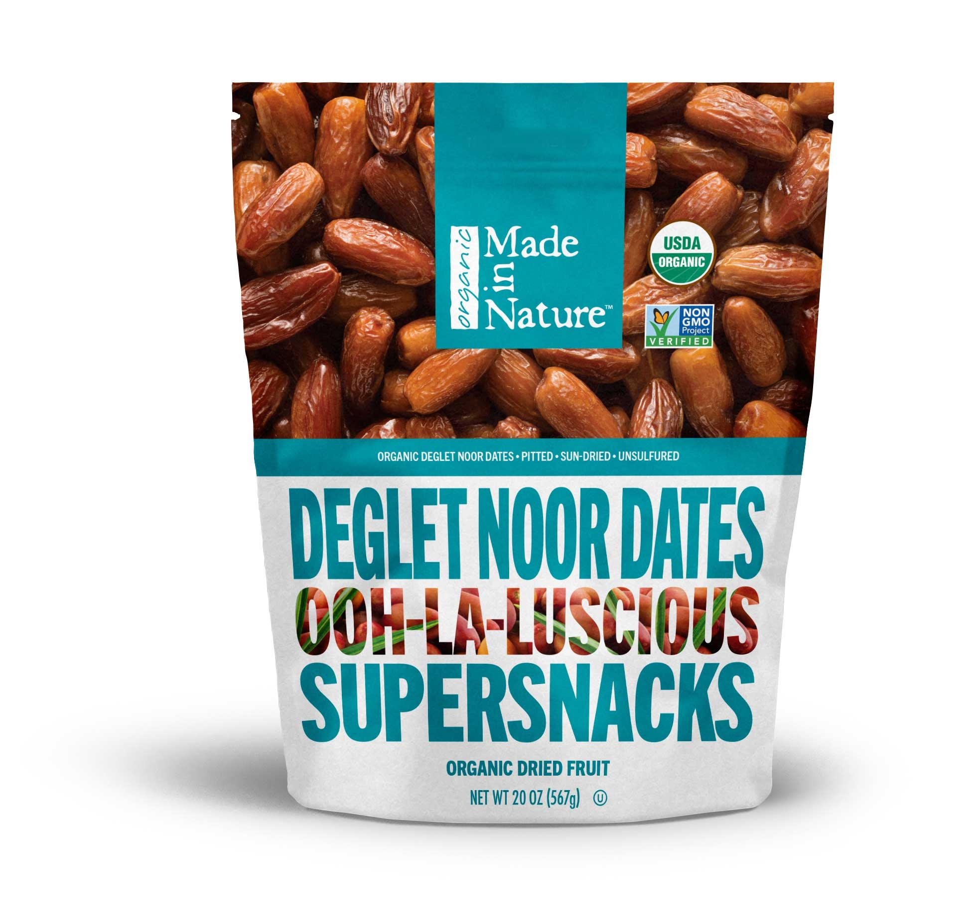 Made In Nature Organic Dates -- 6 per case.