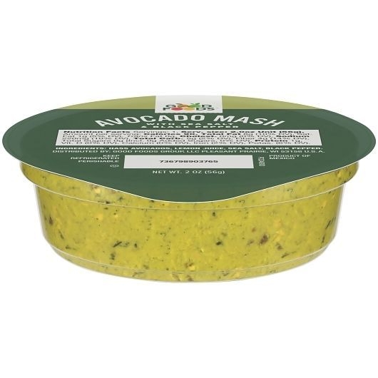 Good Foods Avocado Mash with Sea Salt and Black Pepper, 2 Ounce -- 50 per case