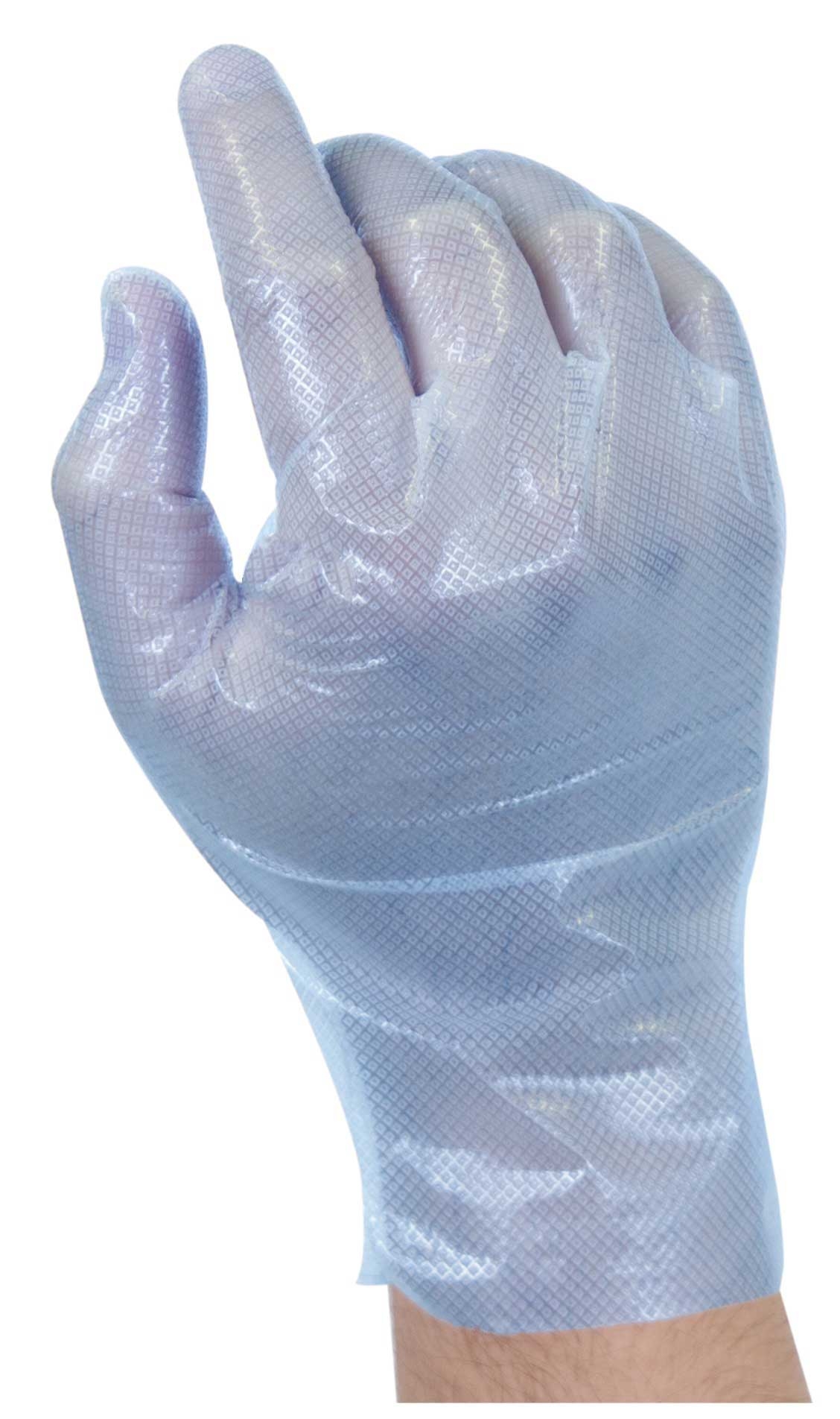 Grip Gards Blue Large Stretch Hybrid Gloves, 100 count per pack -- 10 per case.