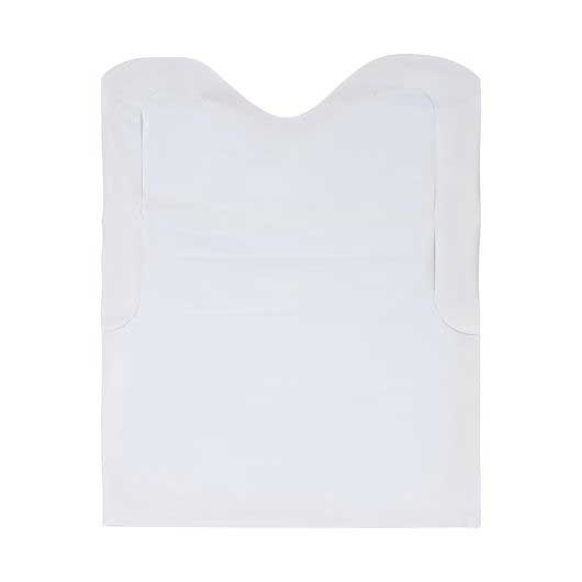 Handgards Neatgards Low Density Poly Embossed Adult White Bib, 15.5 x 20 inch -- 500 per case