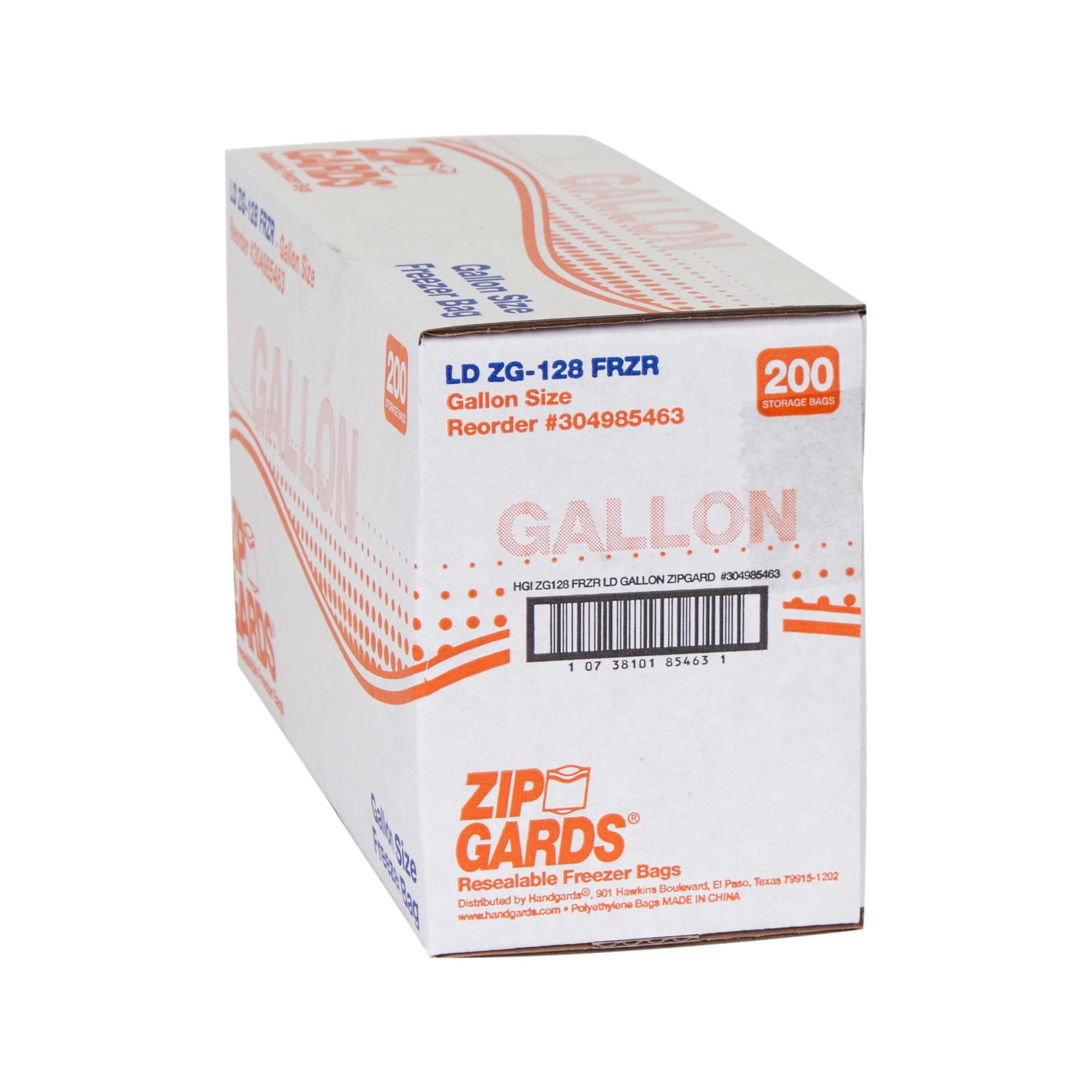 ZipGards Clear Disposable Reclosable Freezer Zipper Bag, 10.5 x 10.5 inch -- 200 per case.