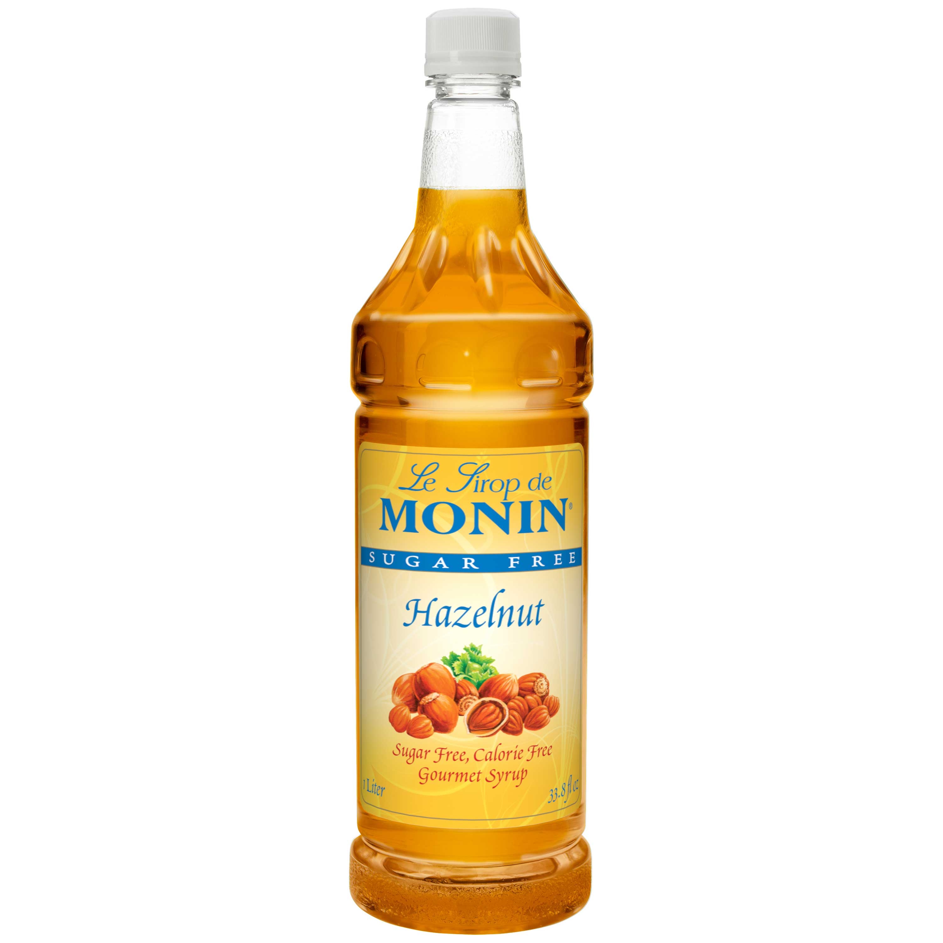 Monin Hazelnut Flavor Petites Sugar Free, 1 Liter -- 4 Case