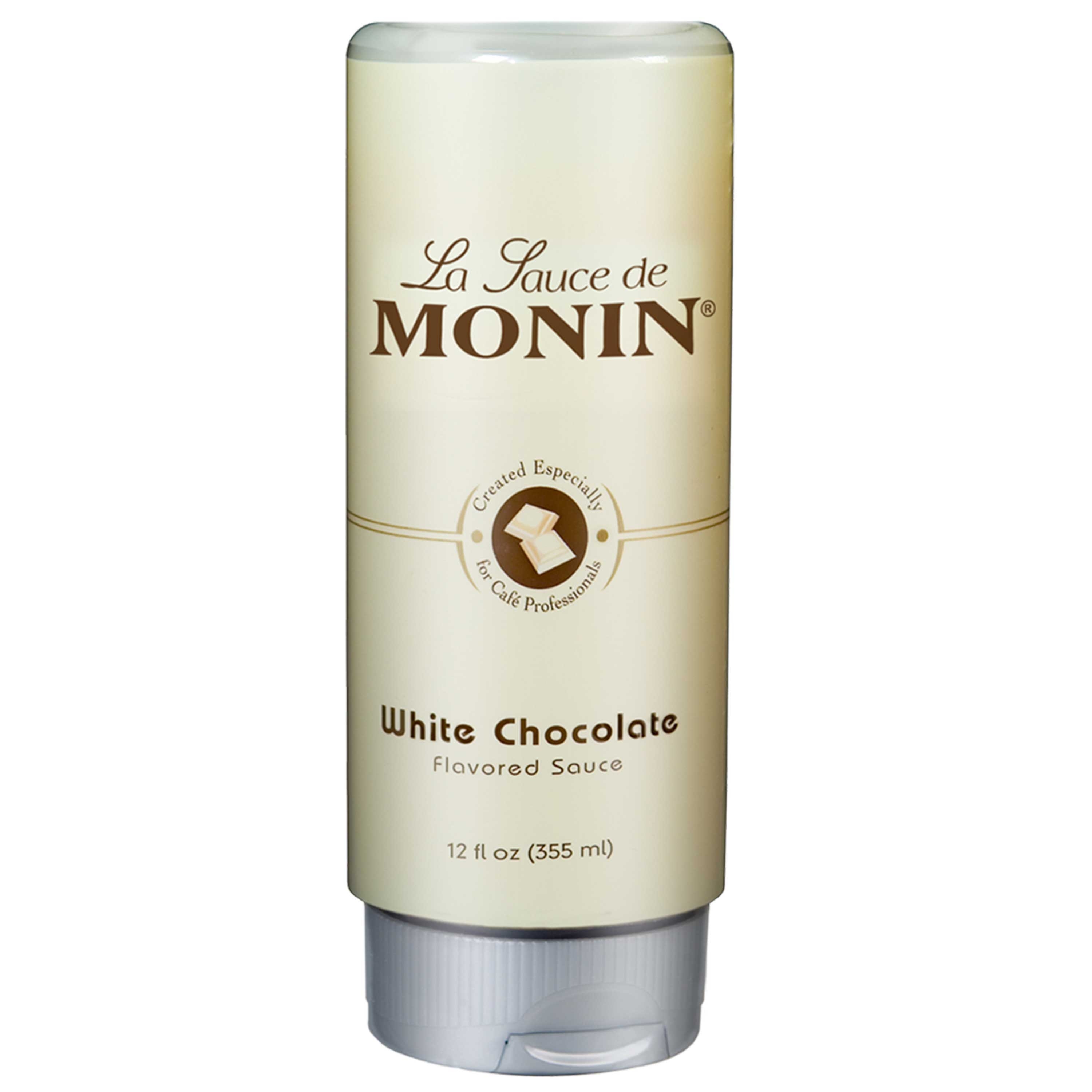 Monin White Chocolate Sauce, 12 Ounce -- 6 per case.