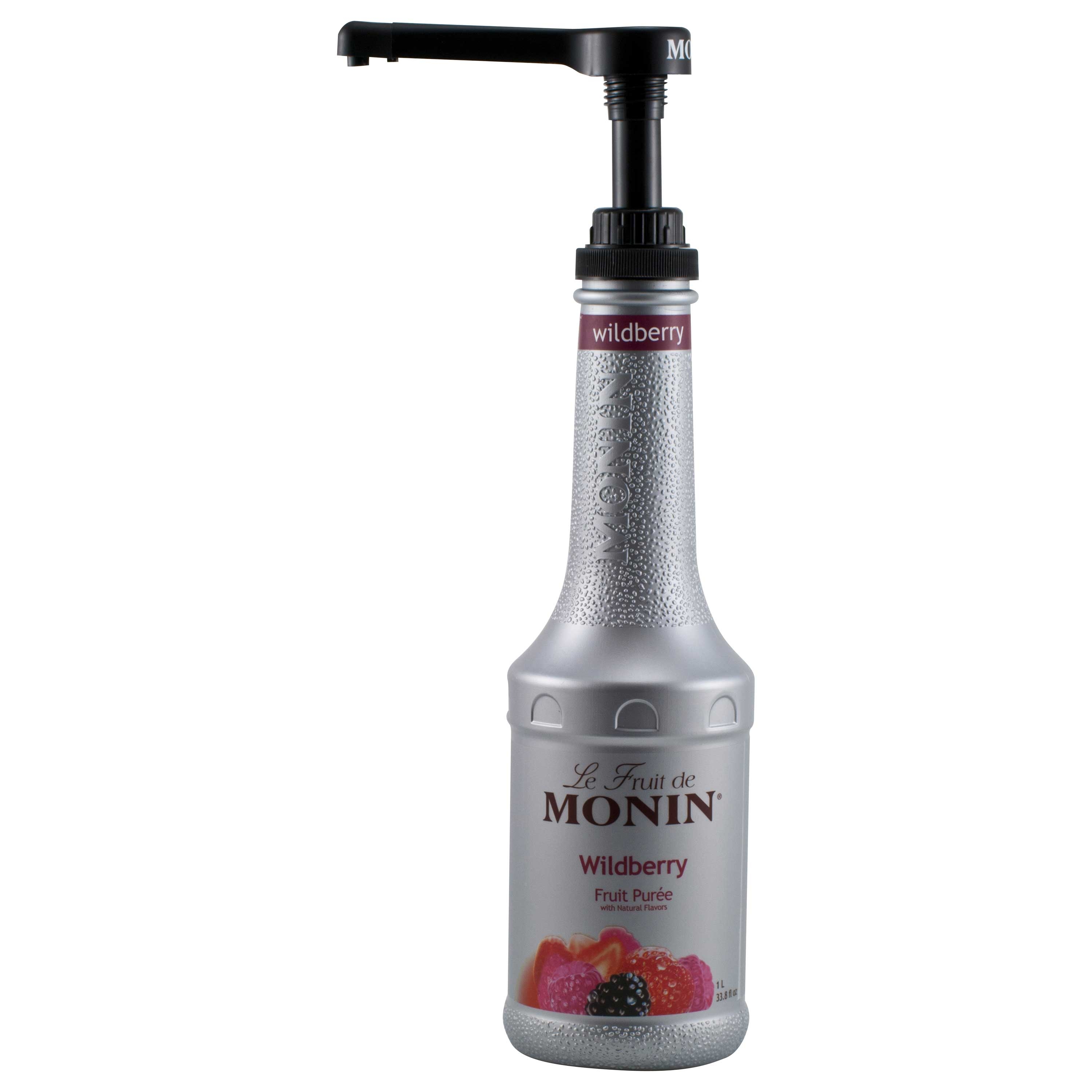 Monin Black Pump for 0.5 Ounce Puree Bottle.