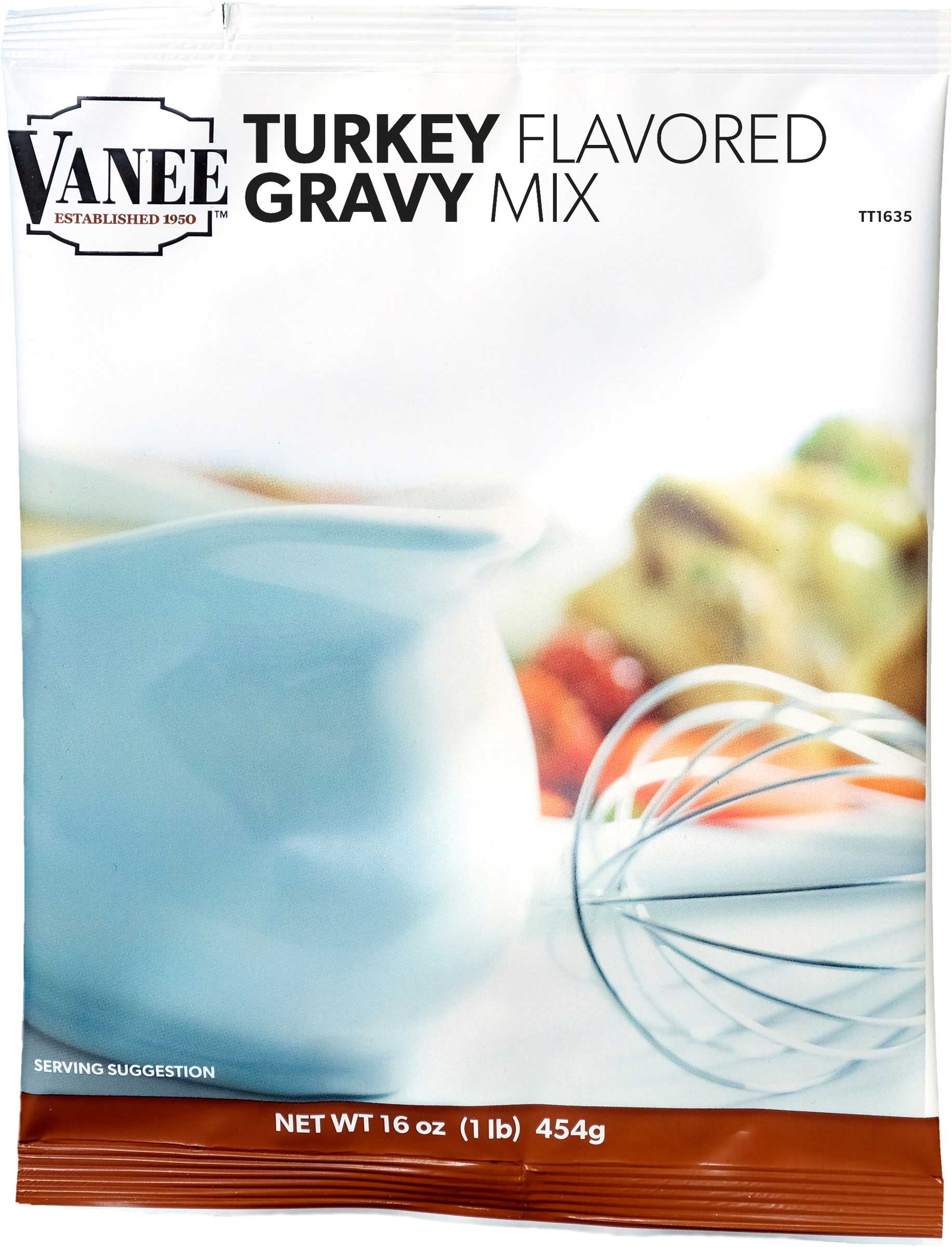 Vanee Foods Turkey Flavored Gravy Mix, 16 Ounce -- 8 per case.