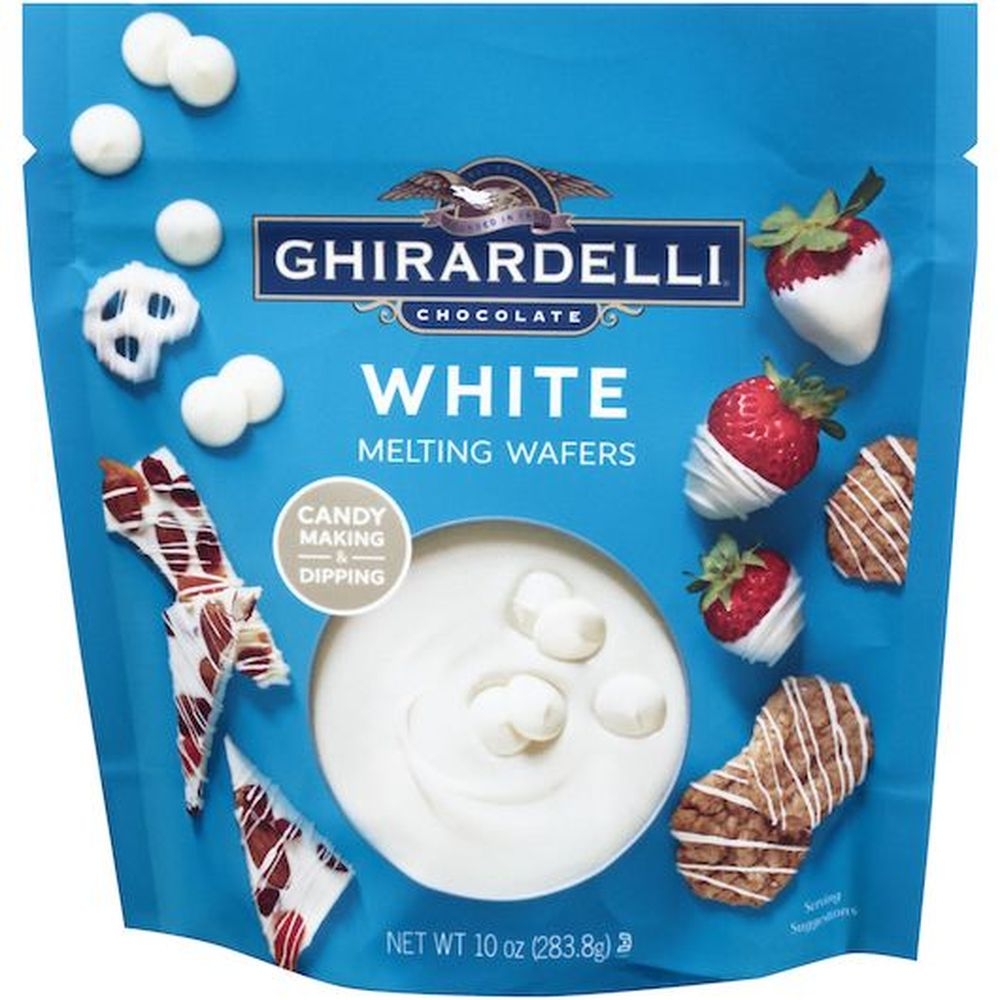 Ghirardelli White Melting Wafers, 10 Ounce -- 6 per case
