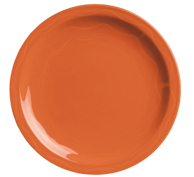 Syracuse China Cantina Colored Glaze Cayenne Carved Plate, 11.38 inch -- 12 per case.