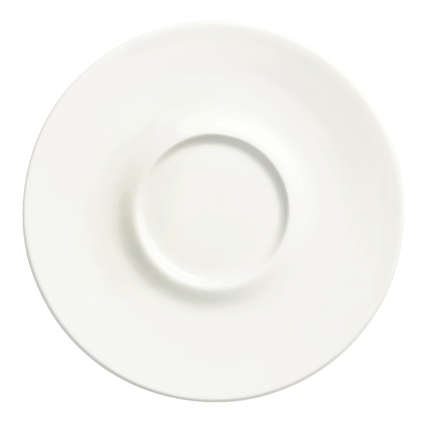 Syracuse China Slenda Saucer, 5 1/8 inch -- 36 per case.