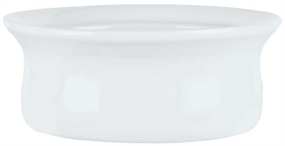 Syracuse China Chefs Selection Aluma White Large Deep Unhandled Casserole, 15 Ounce -- 24 per case.