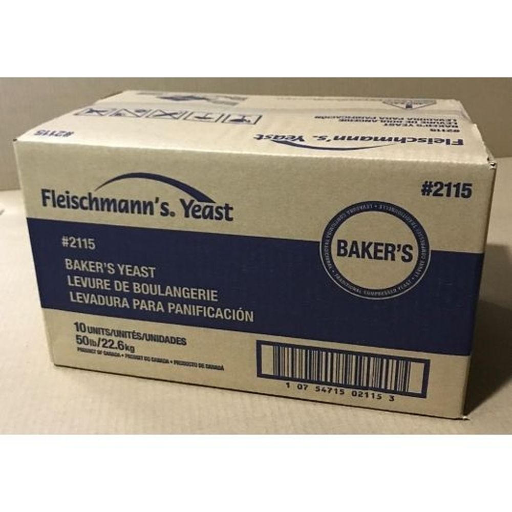 Fleischmanns Compressed Fresh Yeast, 5 Pound -- 10 per case