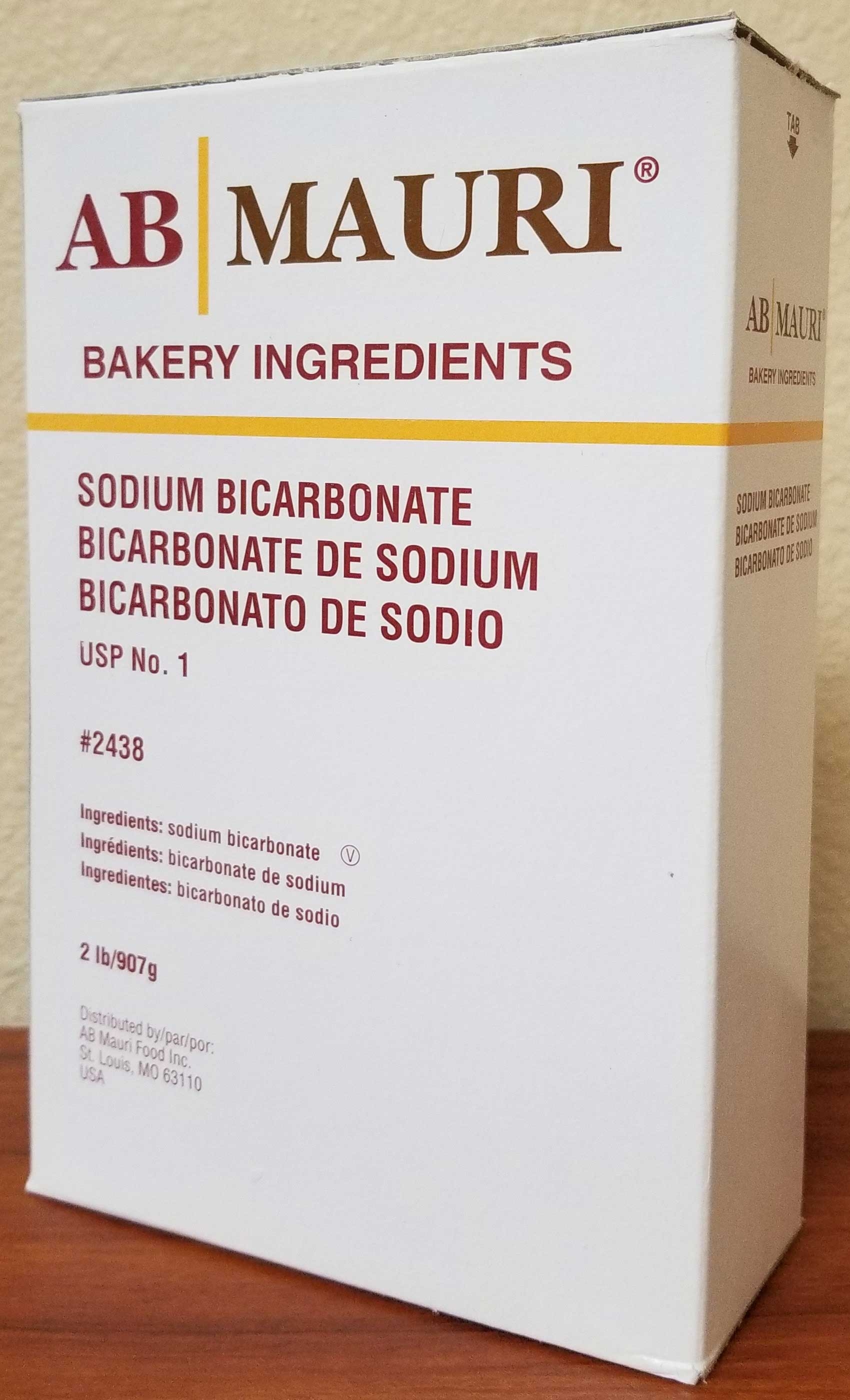 Fleischmanns Yeast AB Mauri Sodium Bicarbonate Baking Soda, 2 Pound -- 12 per case.