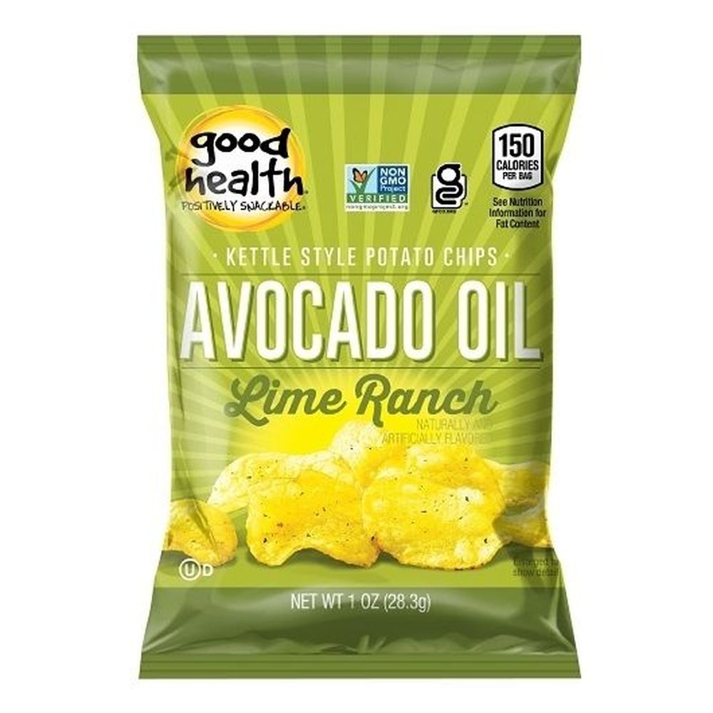 Good Health Avocado Oil Lime Ranch Kettle Style Potato Chips, 1 Ounce -- 30 per case