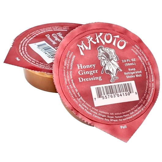 Makoto Honey Ginger Dressing, 2 Ounce -- 36 per case