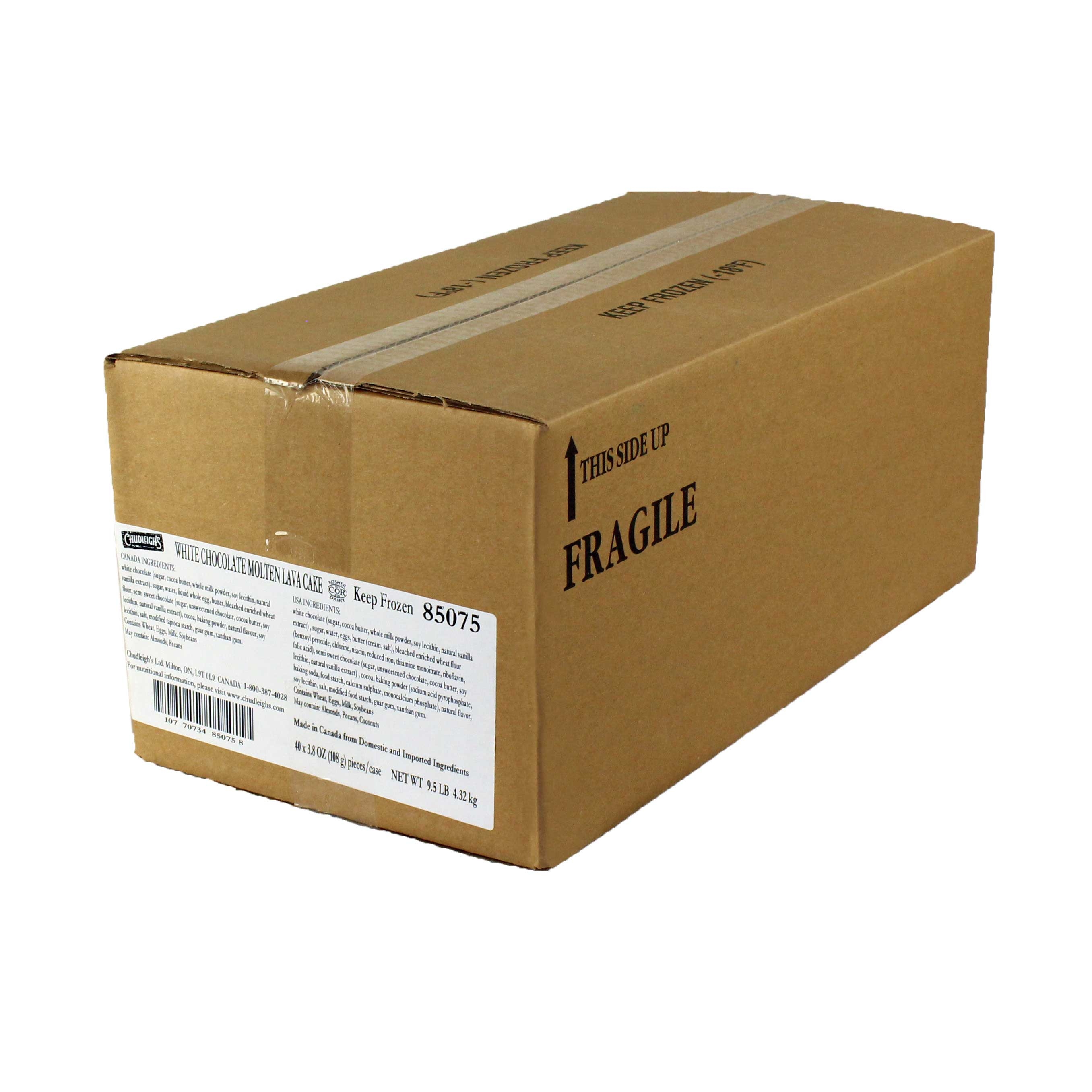 Chudleighs Molten White Chocolate Lava Cake, 3.8 Ounce -- 40 per case.