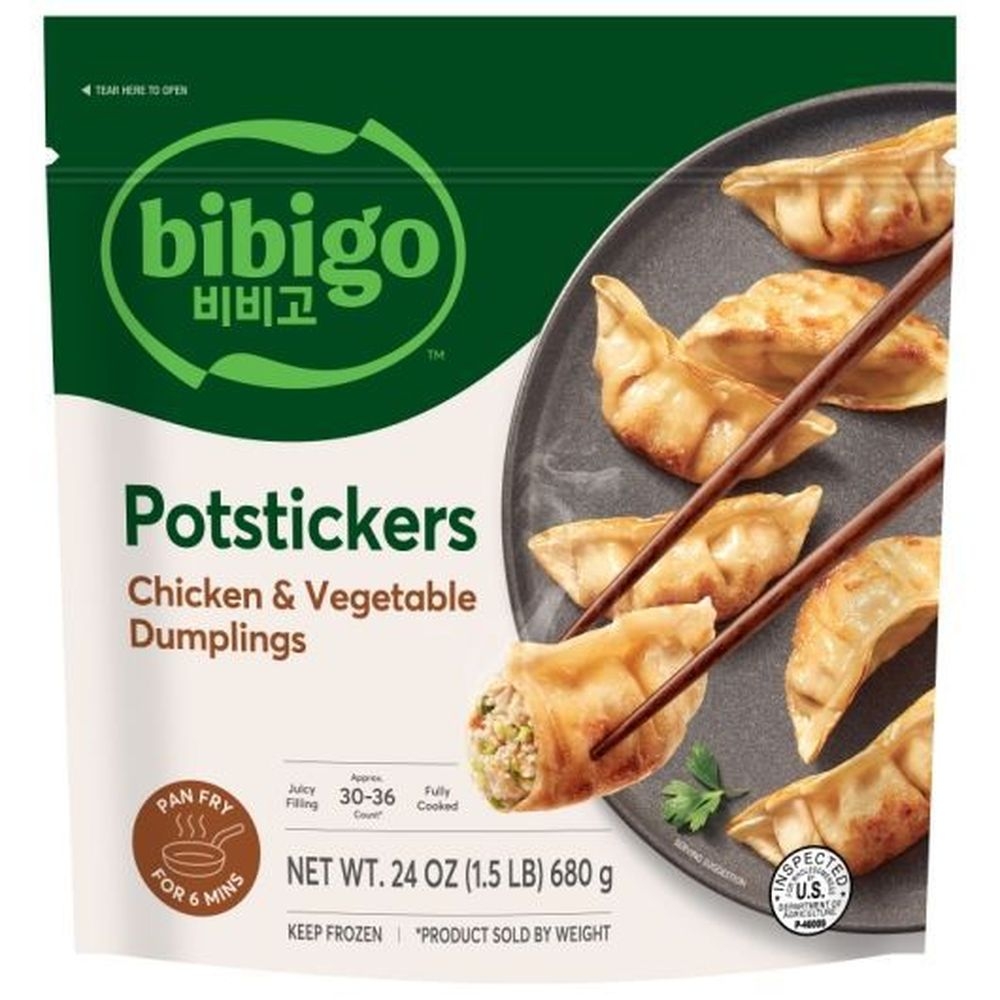 Bibigo Chicken and Vegetable Dumpling Potsticker, 24 Ounce -- 9 per case