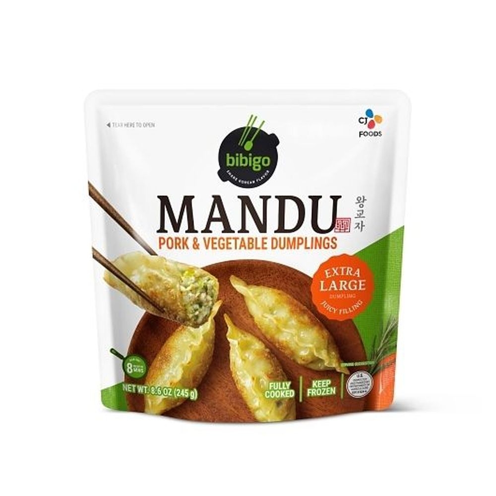 Bibigo Mandu Pork and Vegetable Dumplings, 8.6 Ounce -- 12 per case