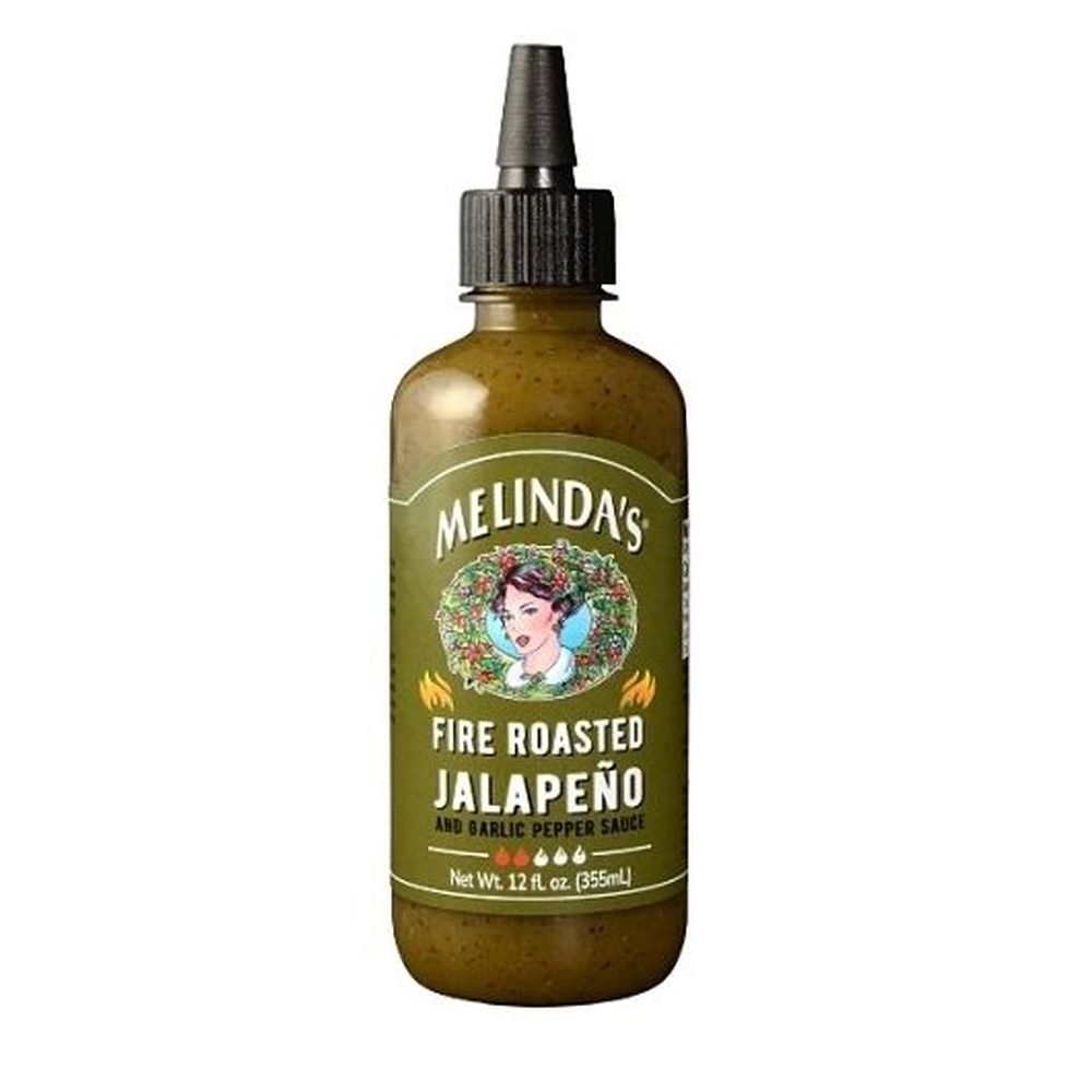Melindas Fire Roasted Jalapeno and Garlic Pepper Sauce, 12 Fluid Ounce - 6 per case