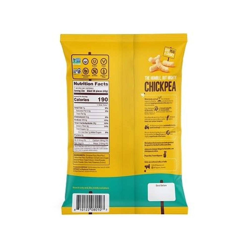 Hippeas Non-Gmo Vegan White Cheddar Chickpea Puffs, 1.5 Ounce -- 12 per case