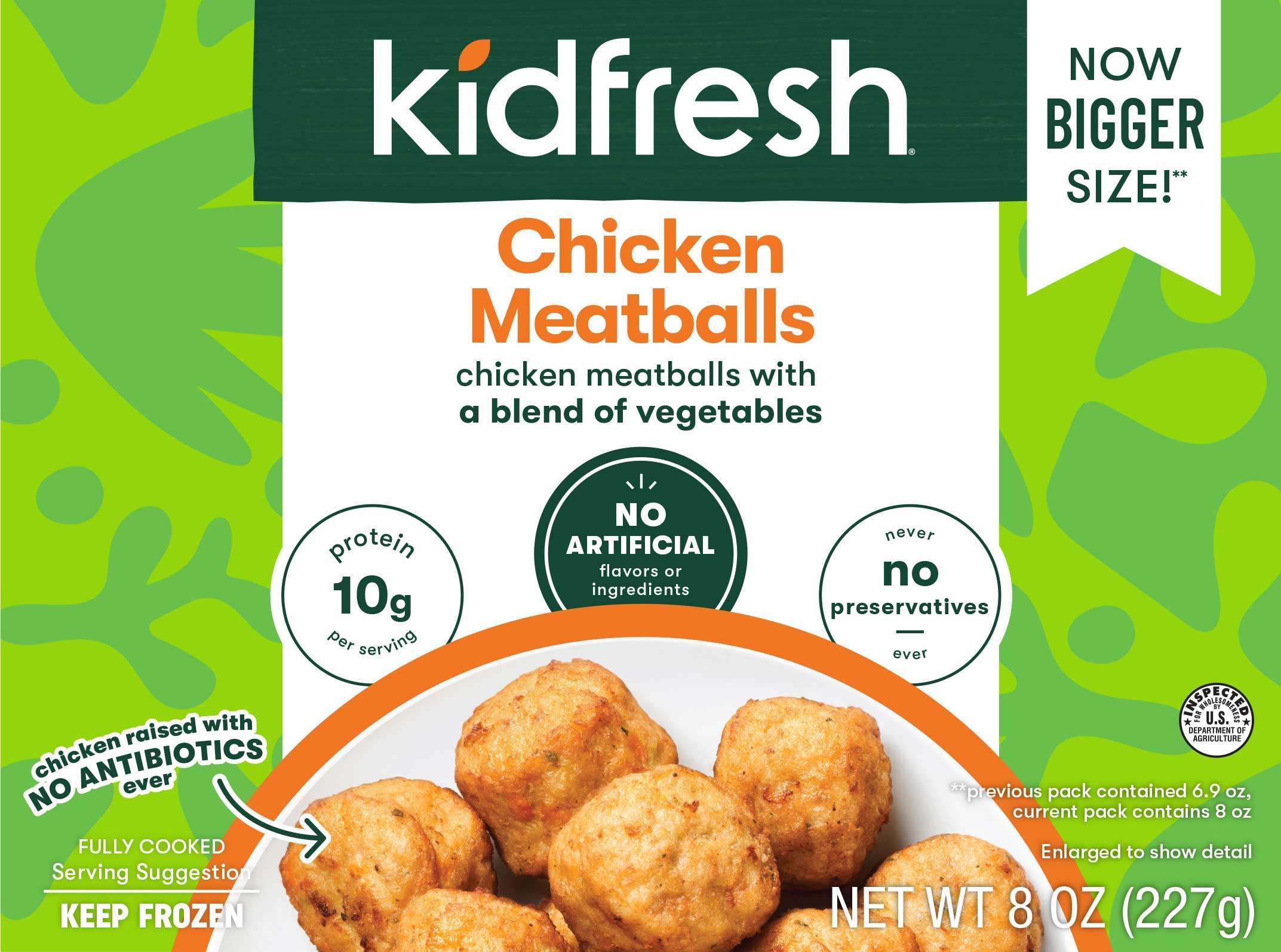 Kidfresh Chicken Meatballs, 8 Ounce -- 8 per case