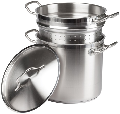 Winco Stainless Steel Steamer/Pasta Cooker, 12 Quart -- 6 per case