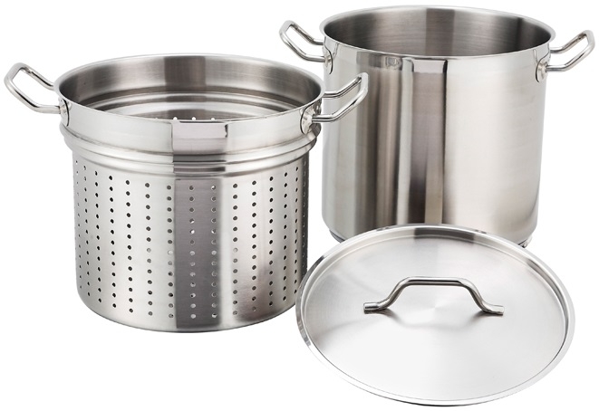 Winco Stainless Steel Steamer/Pasta Cooker, 16 Quart -- 4 per case
