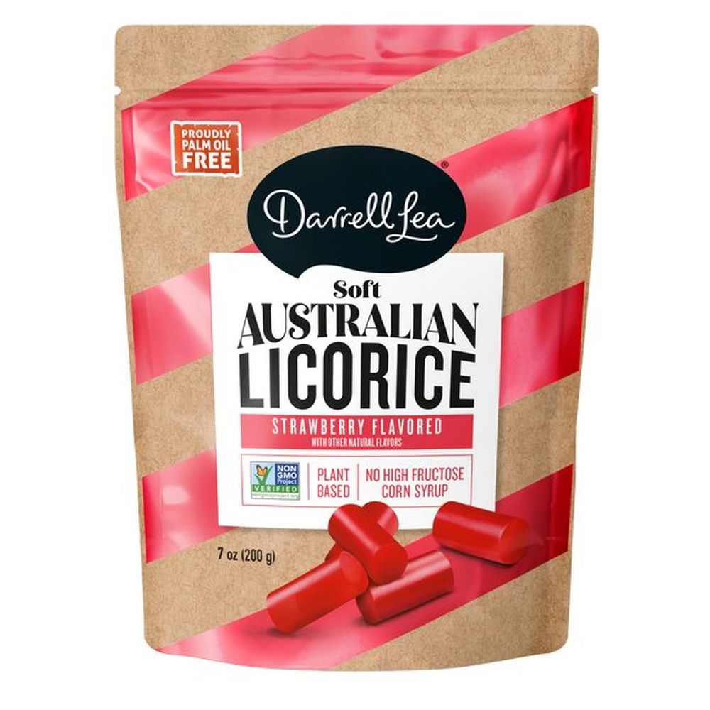 Darrell Lea Strawberry Soft Eating Australian Licorice, 7 Ounce -- 8 per case