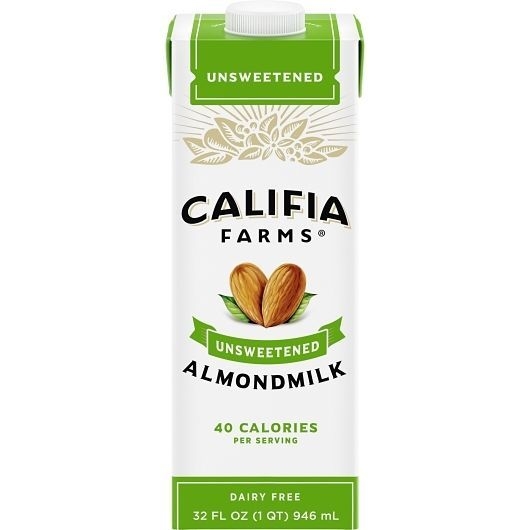 Califia Farms Unsweetened Almond Milk, 32 Fluid Ounce -- 6 per case