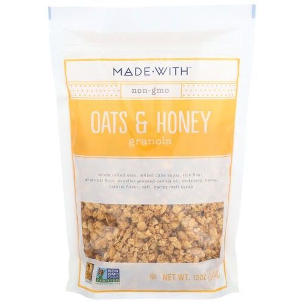 Made With Organic Oats and Honey Granola, 12 Ounce -- 6 per case