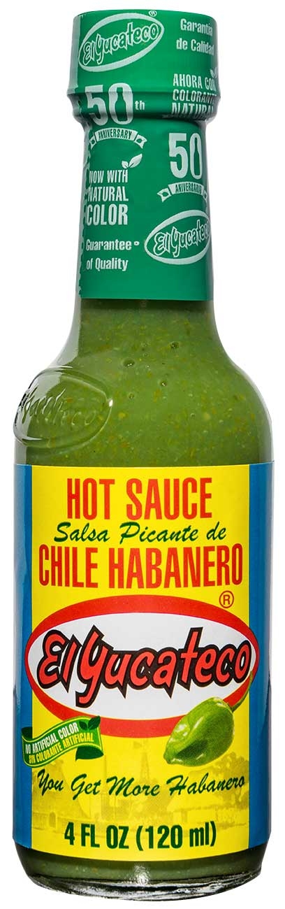 El Yucateco Green Habanero Hot Sauce, 4 Fluid Ounce -- 12 per case
