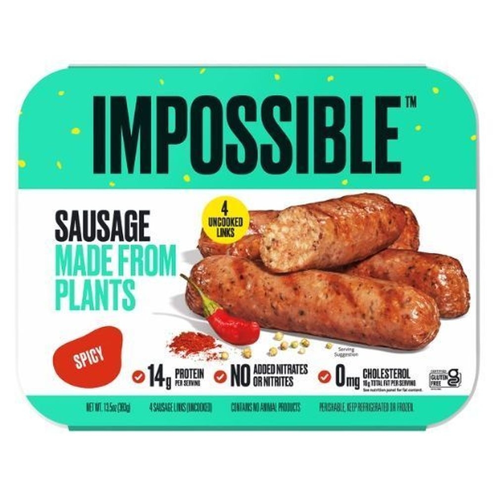 Impossible Spicy Sausage Links Made From Plants, 13.5 Ounce -- 8 per case