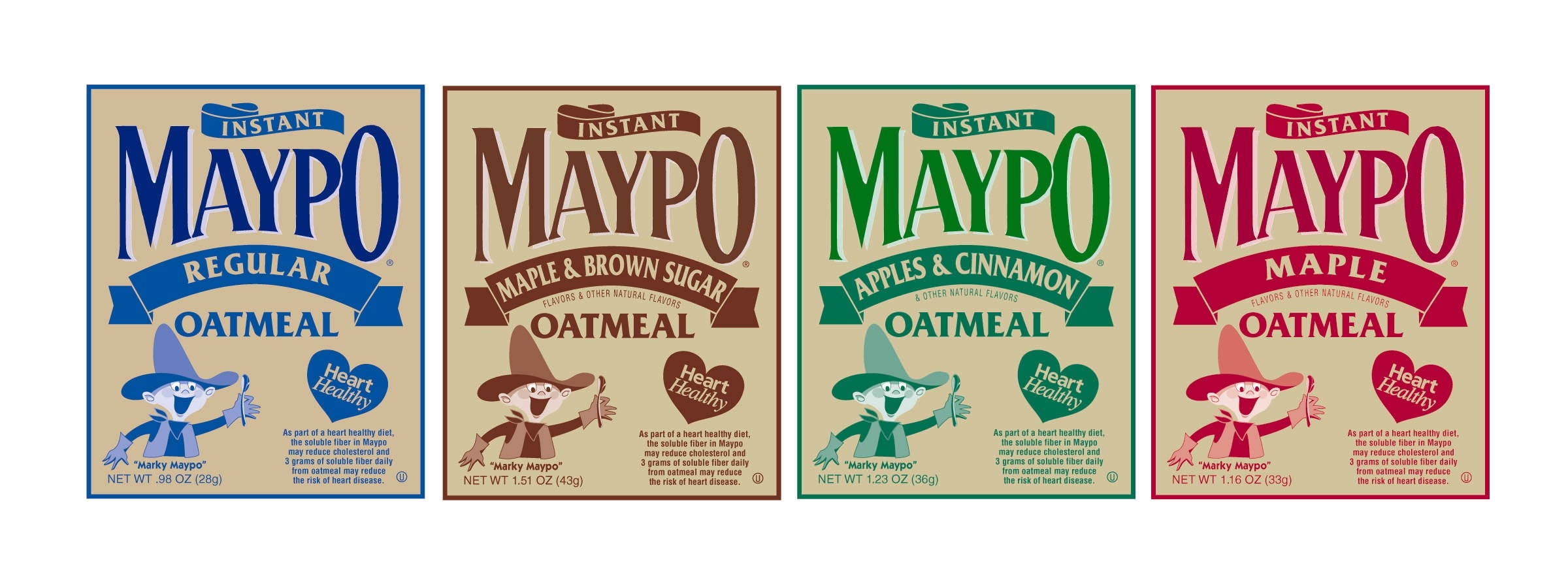 Holmes Maypo Oatmeal Cereal, 1.51 Ounce -- 64 per case.
