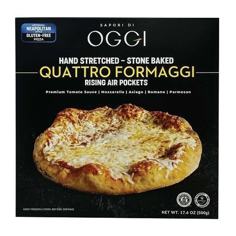 Oggi Gluten Free Quattro Formaggi Pizza, 500 Gram -- 6 per case