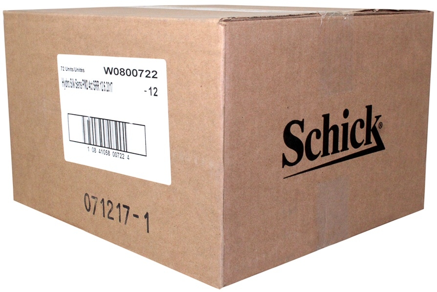 Schick Hydro Silk Sensitive Razors Refill, 4 count per pack -- 72 per case.