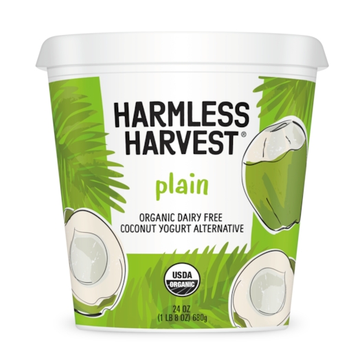 Harmless Harvest Dairy Free Plain Yogurt, 24 Ounce -- 6 per case