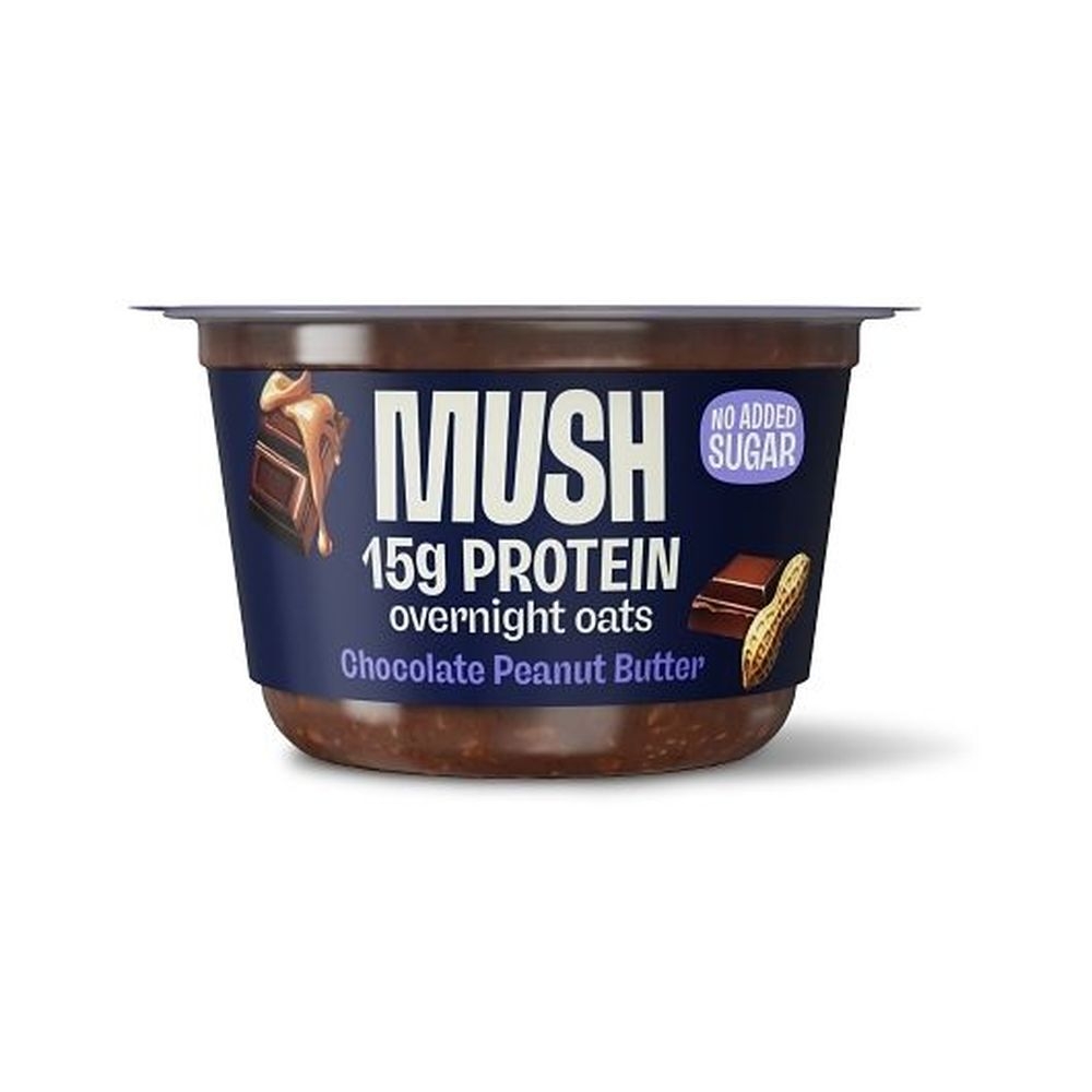 Mush Chocolate Peanut Butter Overnight Protein Oats, 5.5 Ounce -- 8 per case