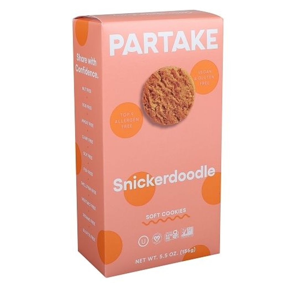 Partake Foods Soft Baked Snickerdoodle Cookies, 5.5 Ounce -- 6 per case
