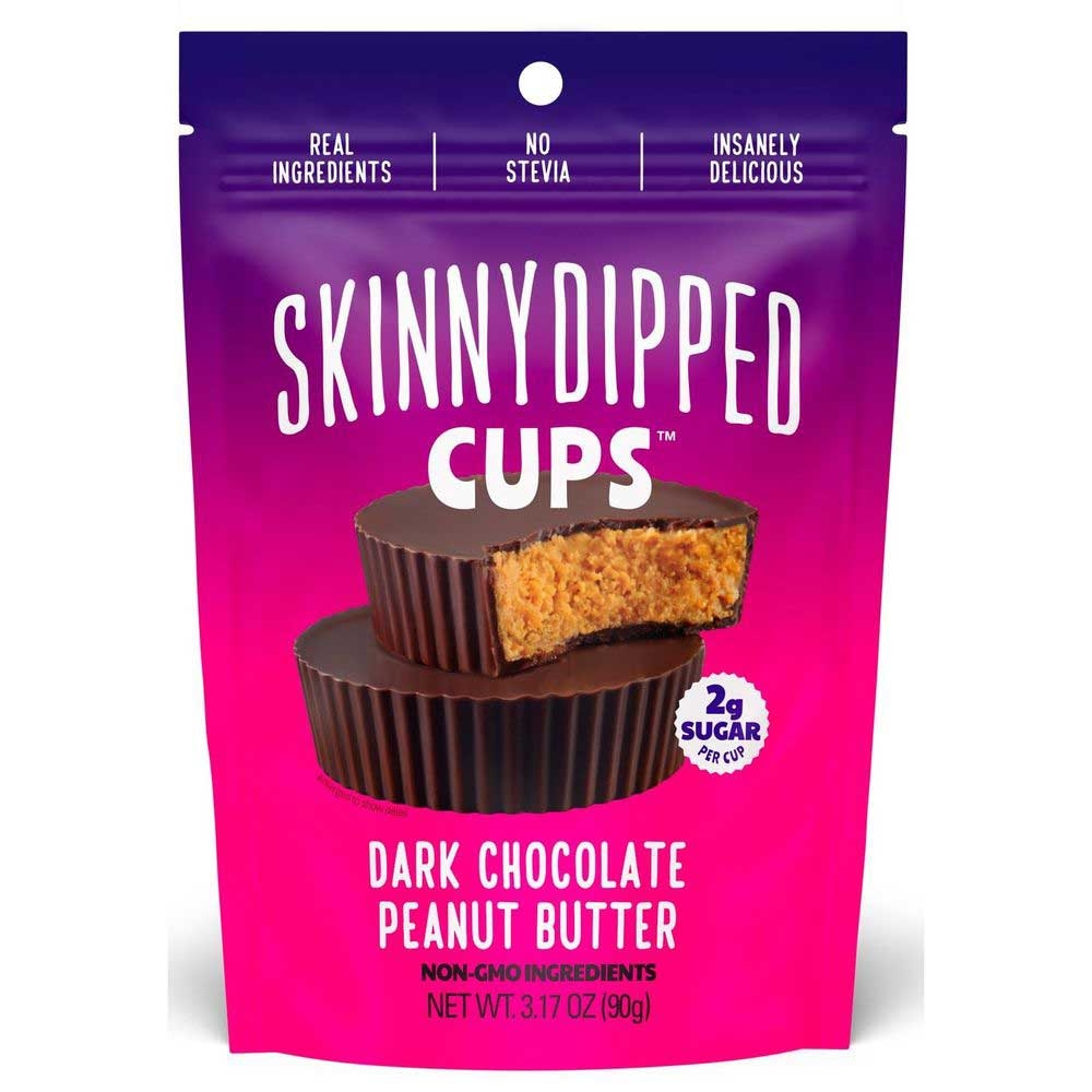 Skinny Dipped Dark Chocolate Peanut Butter Cup, 3.2 Ounce -- 10 per case