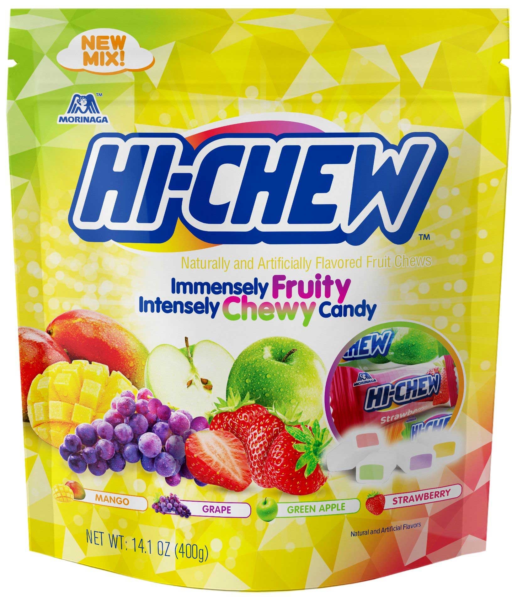 Hi Chew Original Chewy Candy - Stand Up Bag, 12.7 Ounce -- 6 per case.