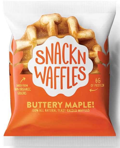 Snack N Waffles Buttery Maple Waffles, 2.4 Ounce -- 96 per case