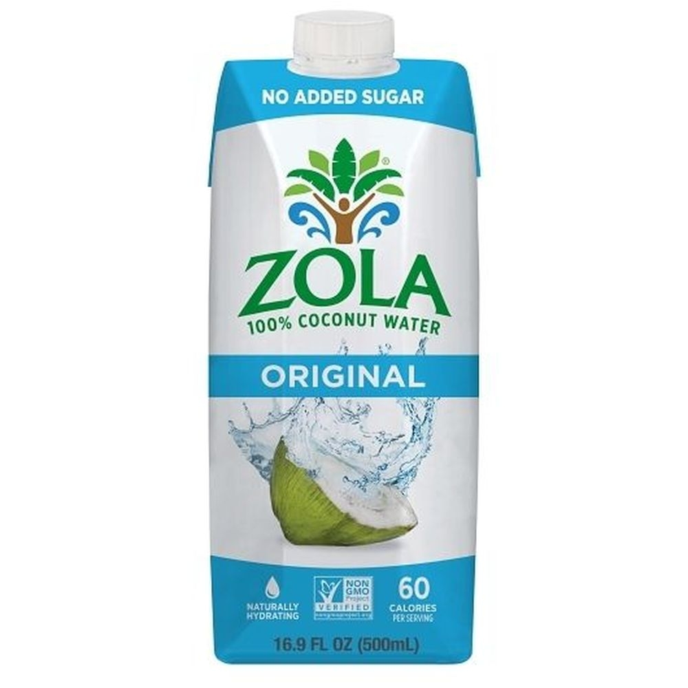 Zola Original Coconut Water, 500 Milliliter -- 12 per case