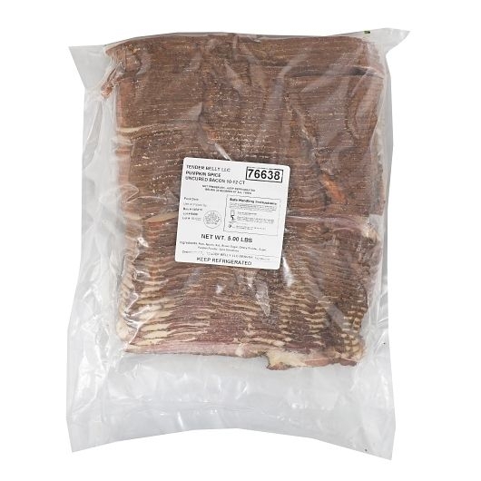 Tender Belly Pumpkin Spice Uncured Bacon, 4 count