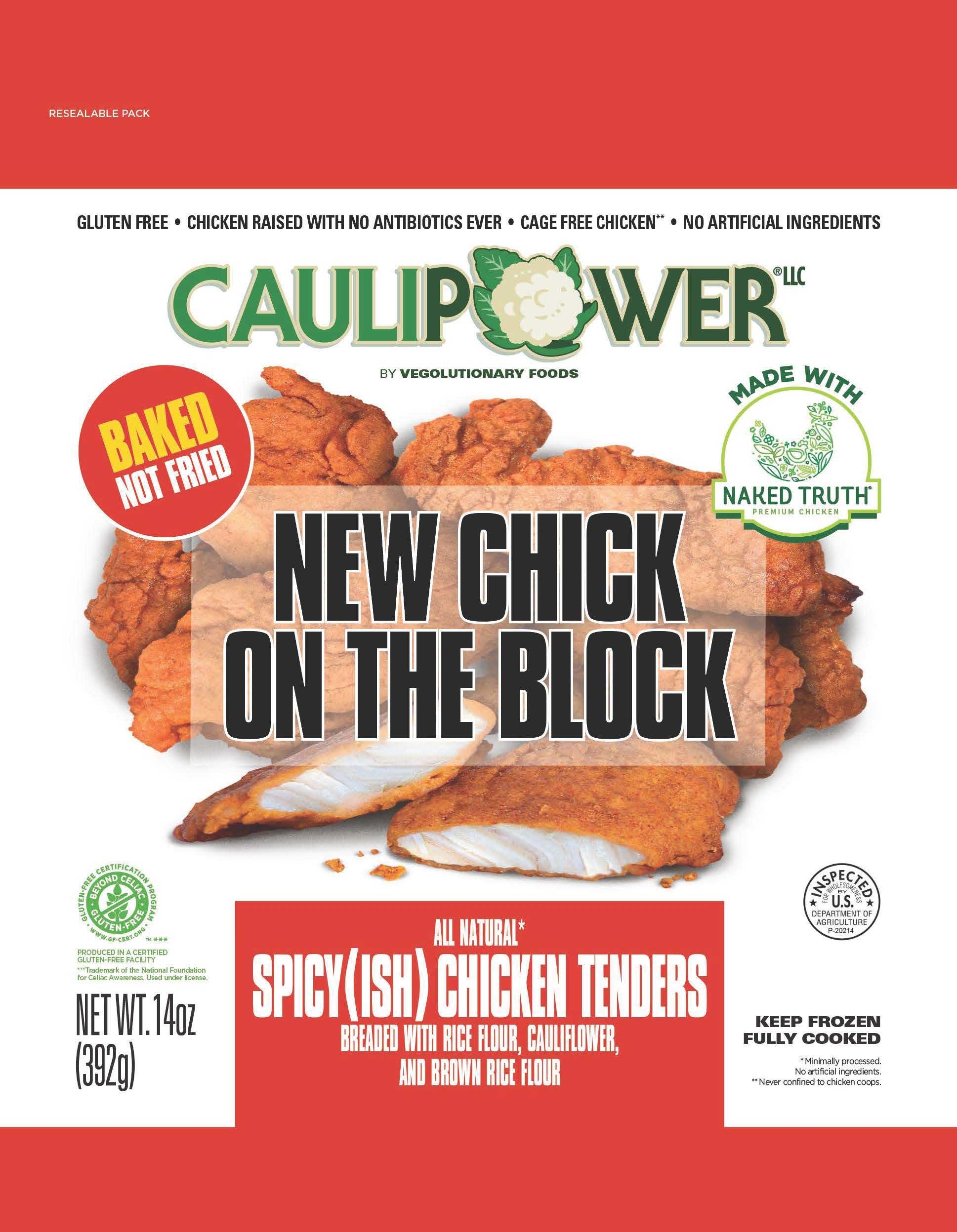 Caulipower All Natural Spicy Chicken Tenders, 14 Ounce -- 8 per case